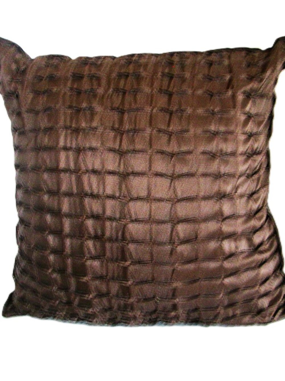 Harmony/Basket Weave Throw Pillow 16" x 16" Faux Silk Polyester Fabric,couch,cha